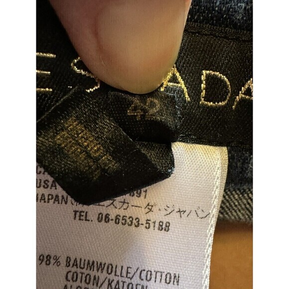 Escada Womens Dark Wash High Rise Denim Straight Leg Jeans Size 42 or 12 - Picture 8 of 11